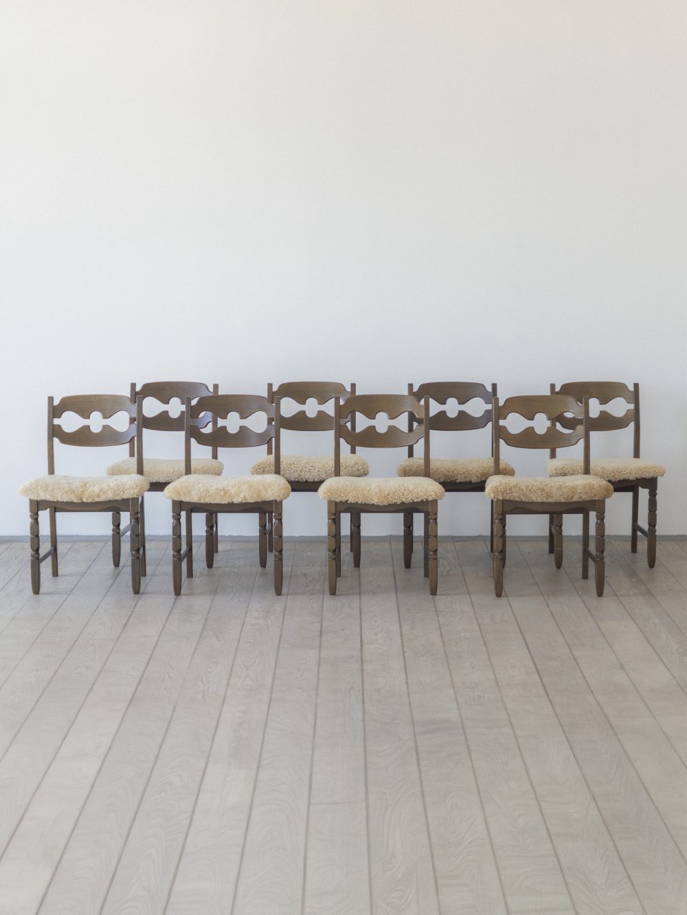 Henning Kjærnulf, Razor blade, Dining Chair (set of eight)